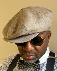 Brooklyn Slim Newsboy Cap Sand