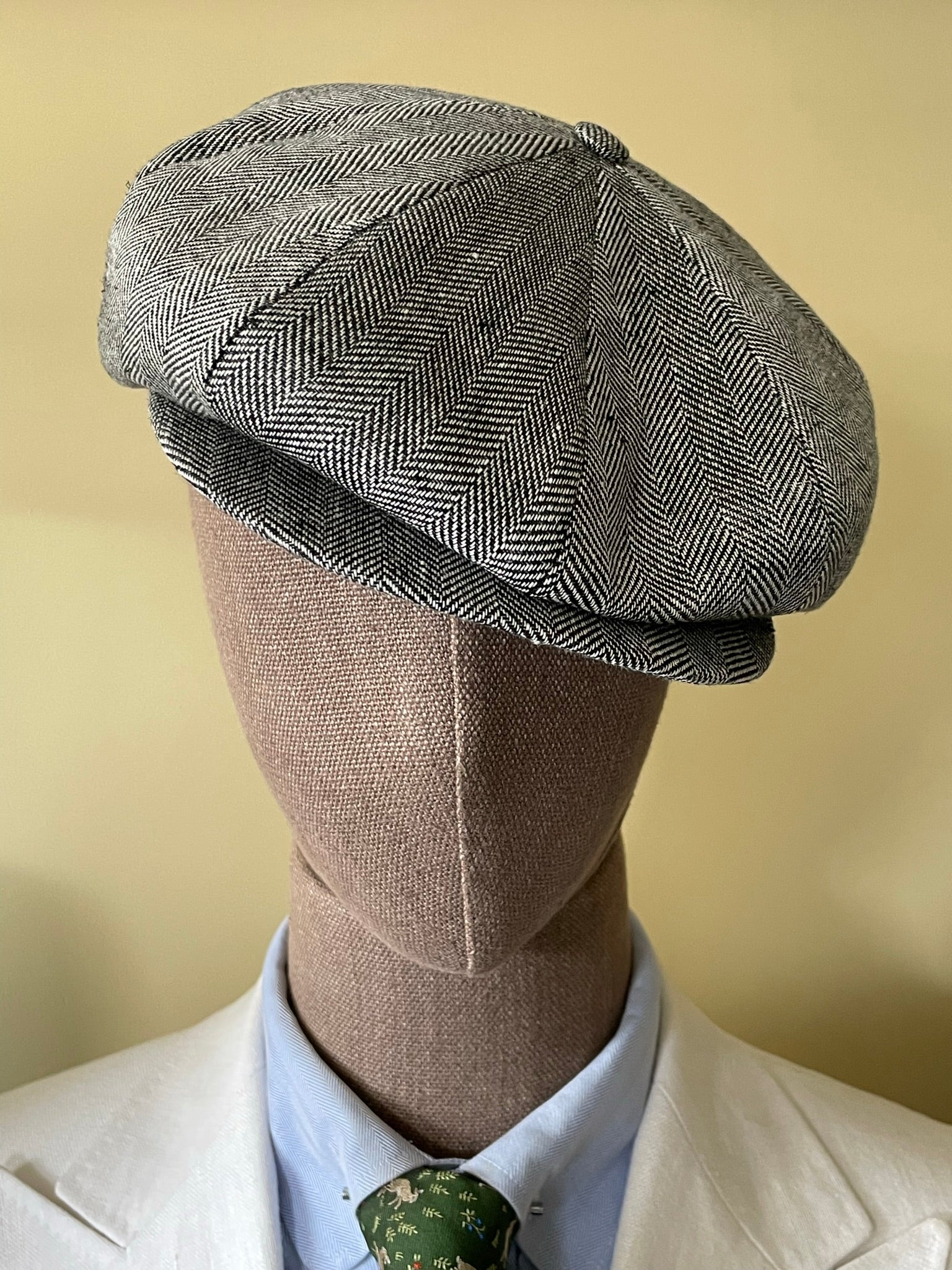 Brooklyn Slim Newsboy Cap Grey