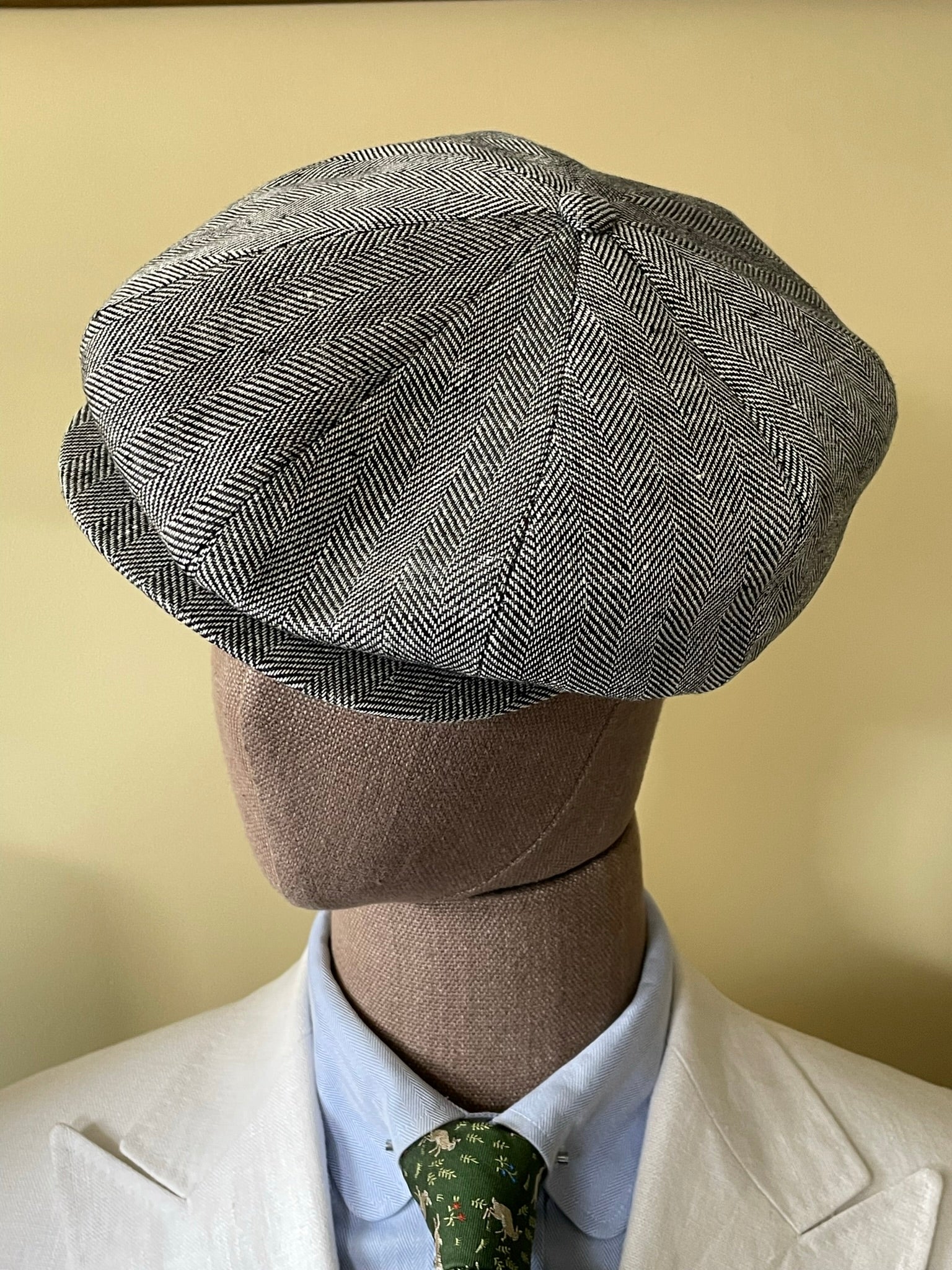 Brooklyn Slim Newsboy Cap Grey