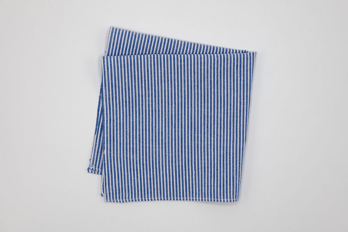 Oxford Stripe Classic Pocket Square