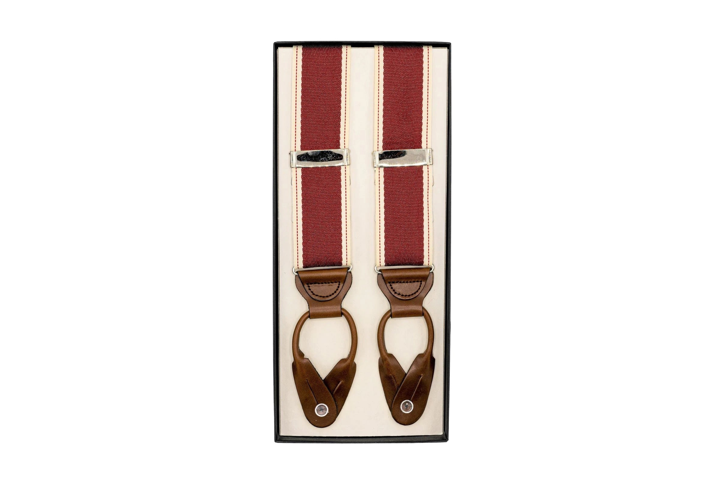 Newport Burgundy Suspenders