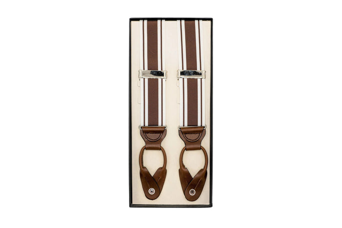 Claremont Stripe Suspenders: Circa 1933 Collection