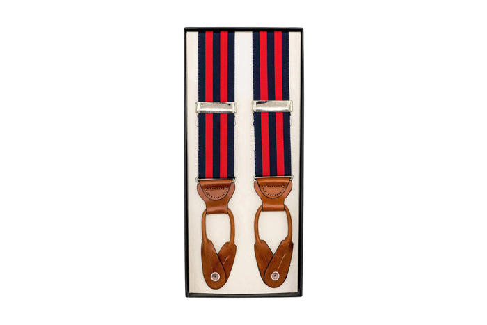 Madison Stripe Suspenders: Circa 1933 Collection