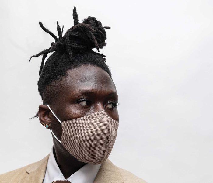 Micro-Houndstooth Reusable Face Mask