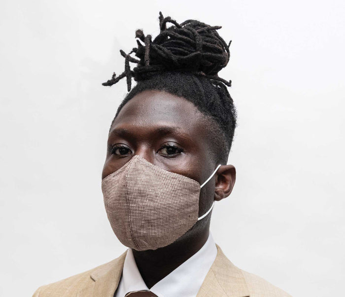 Micro-Houndstooth Reusable Face Mask