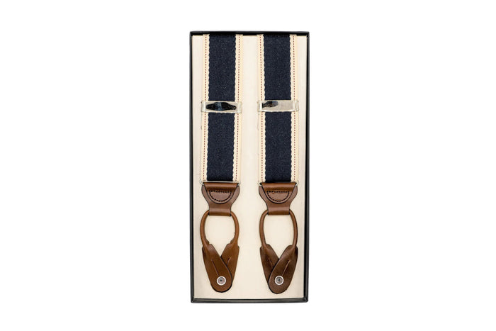 Newport Indigo Suspenders