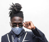 Shirting Stripe Reusable Face Mask