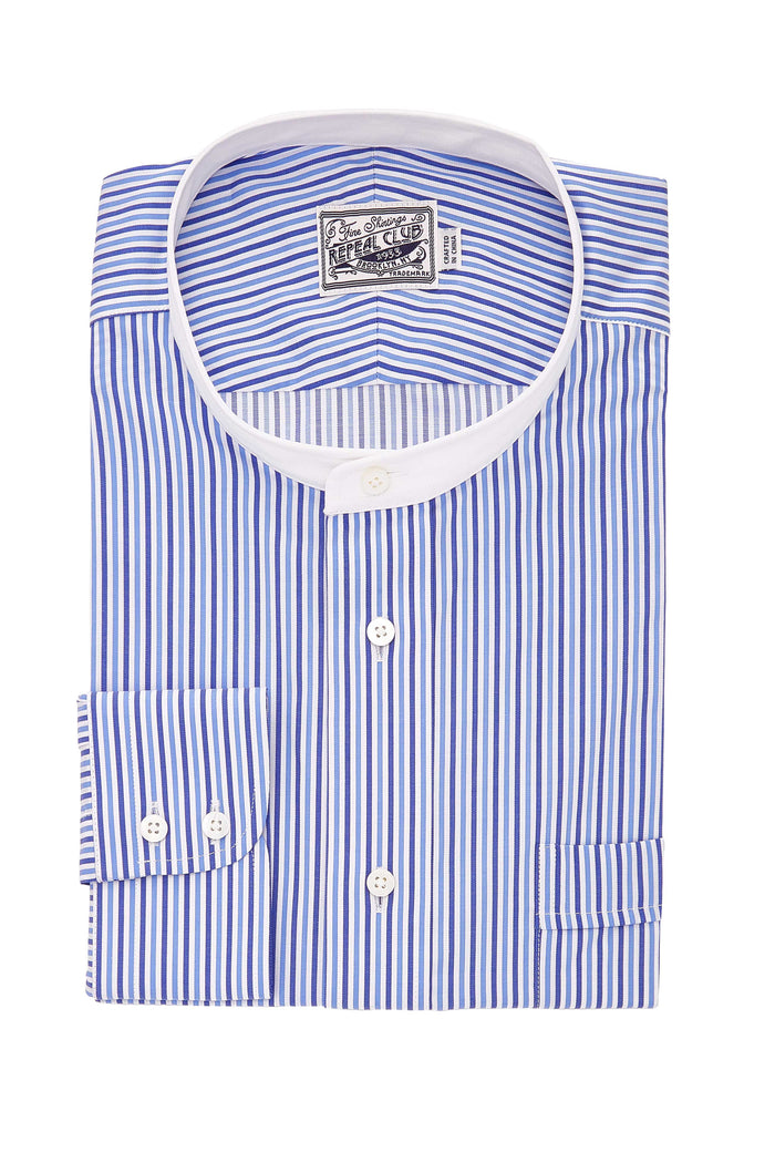 Morgan Contrast Band Collar Shirt