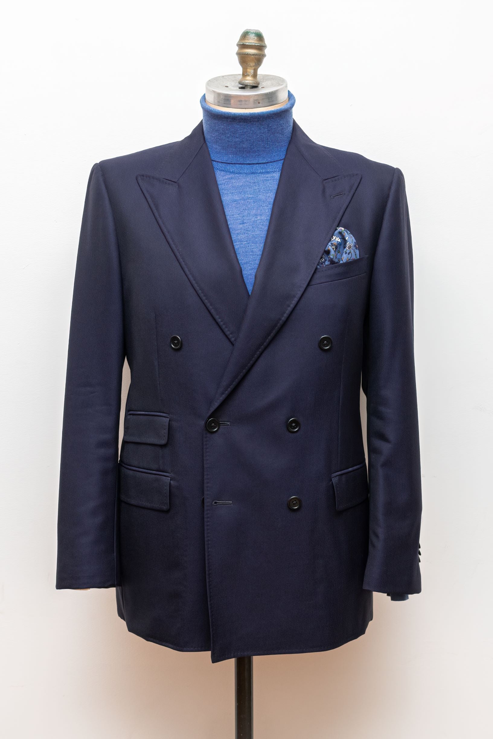 Hawkins Double-Breasted Navy Blazer