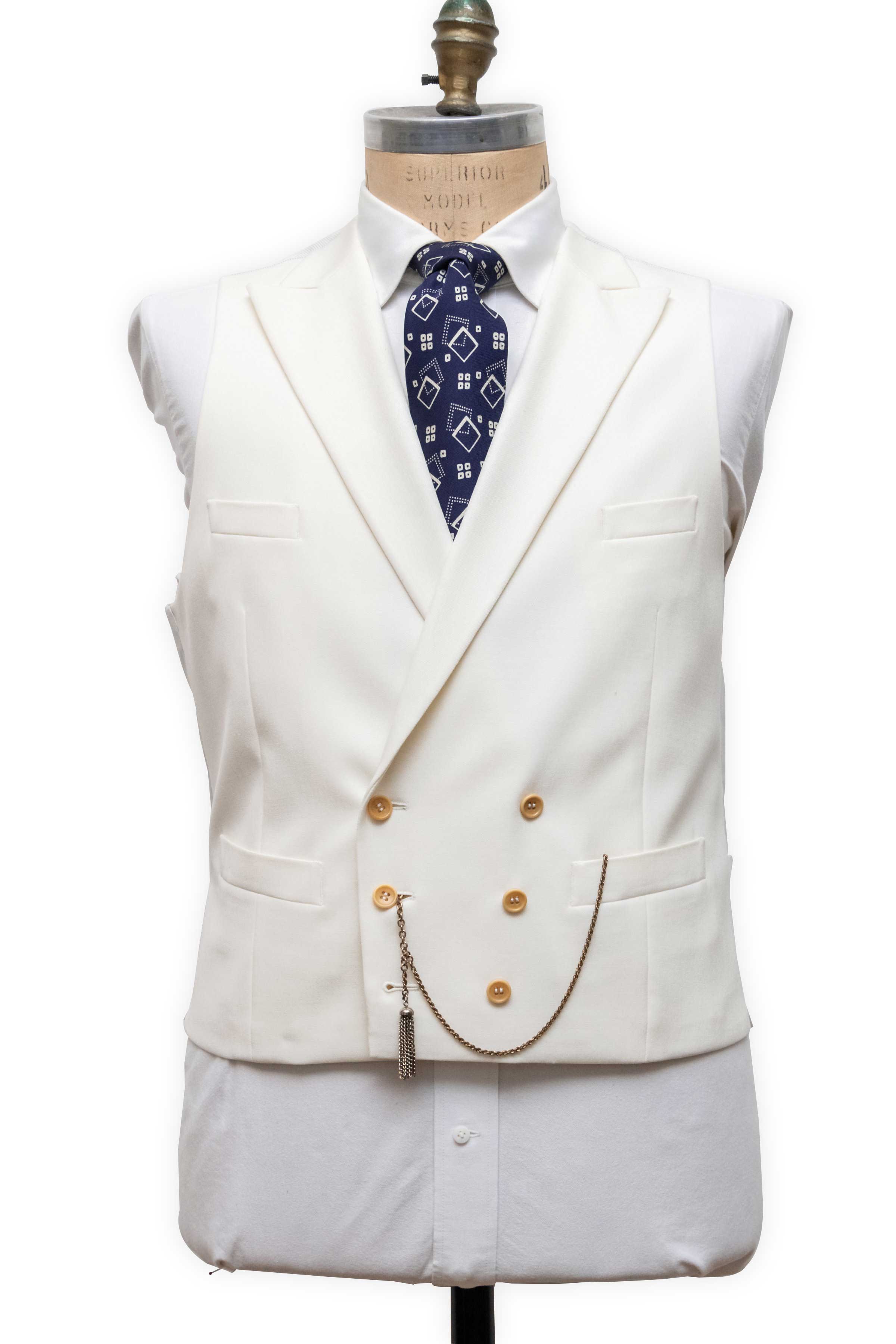 Burnham Double Breasted Peak Lapel Waistcoat - Main Image