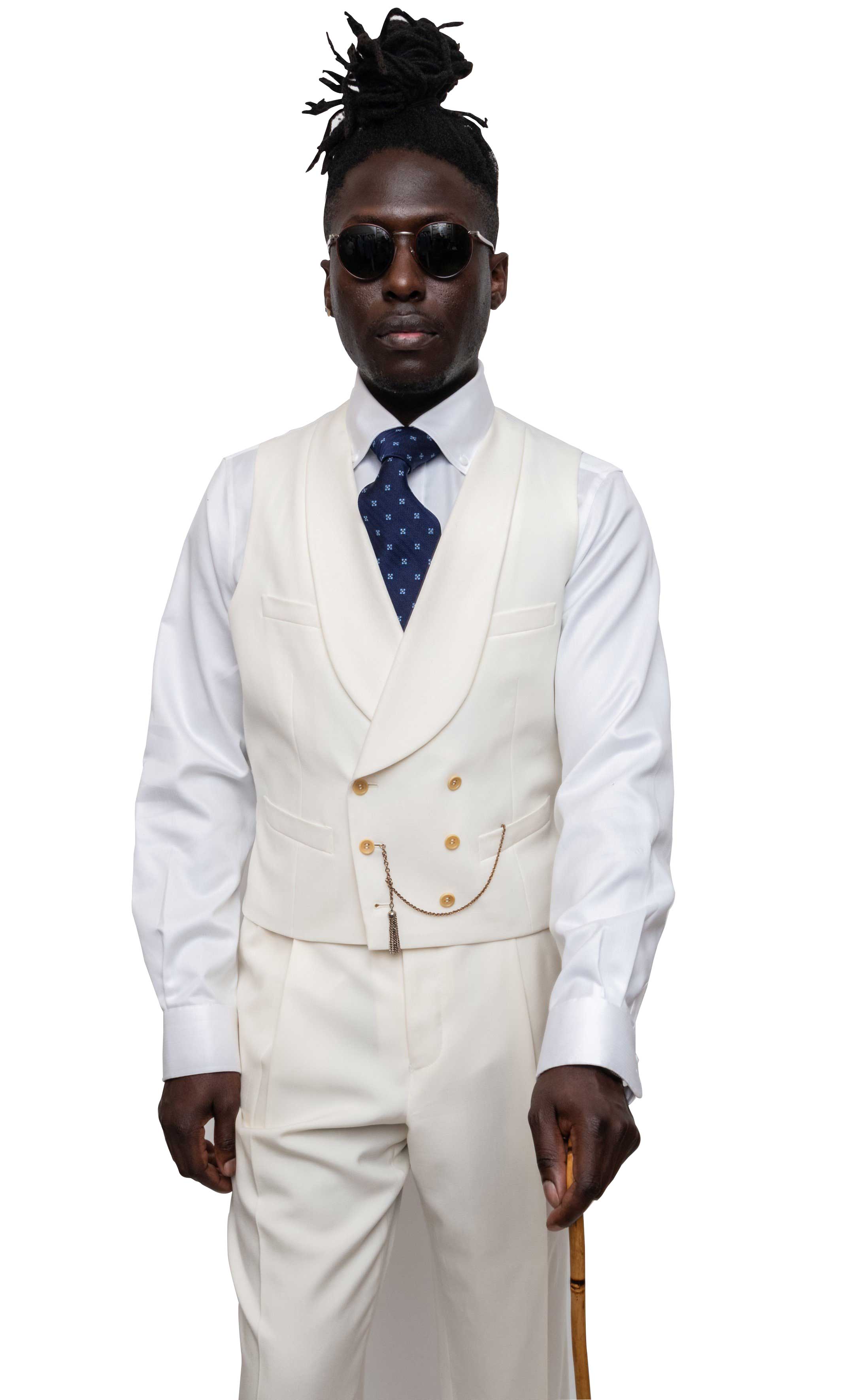 Ellis Double Breasted Shawl Collar Waistcoat