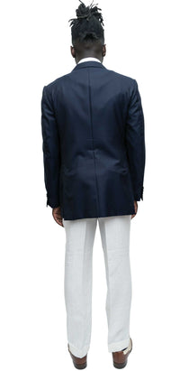 Hawkins Double-Breasted Navy Blazer