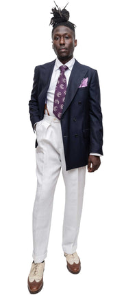 Hawkins Double-Breasted Navy Blazer